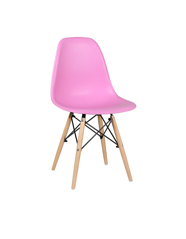 Стул обеденный EAMES DSW WX-503, пластик розовый